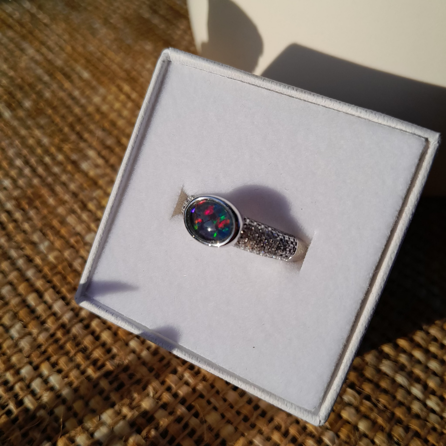 ✨Coober Pedy Australia ~ Mystic Fire Opal Ring ✨Size 7 / N