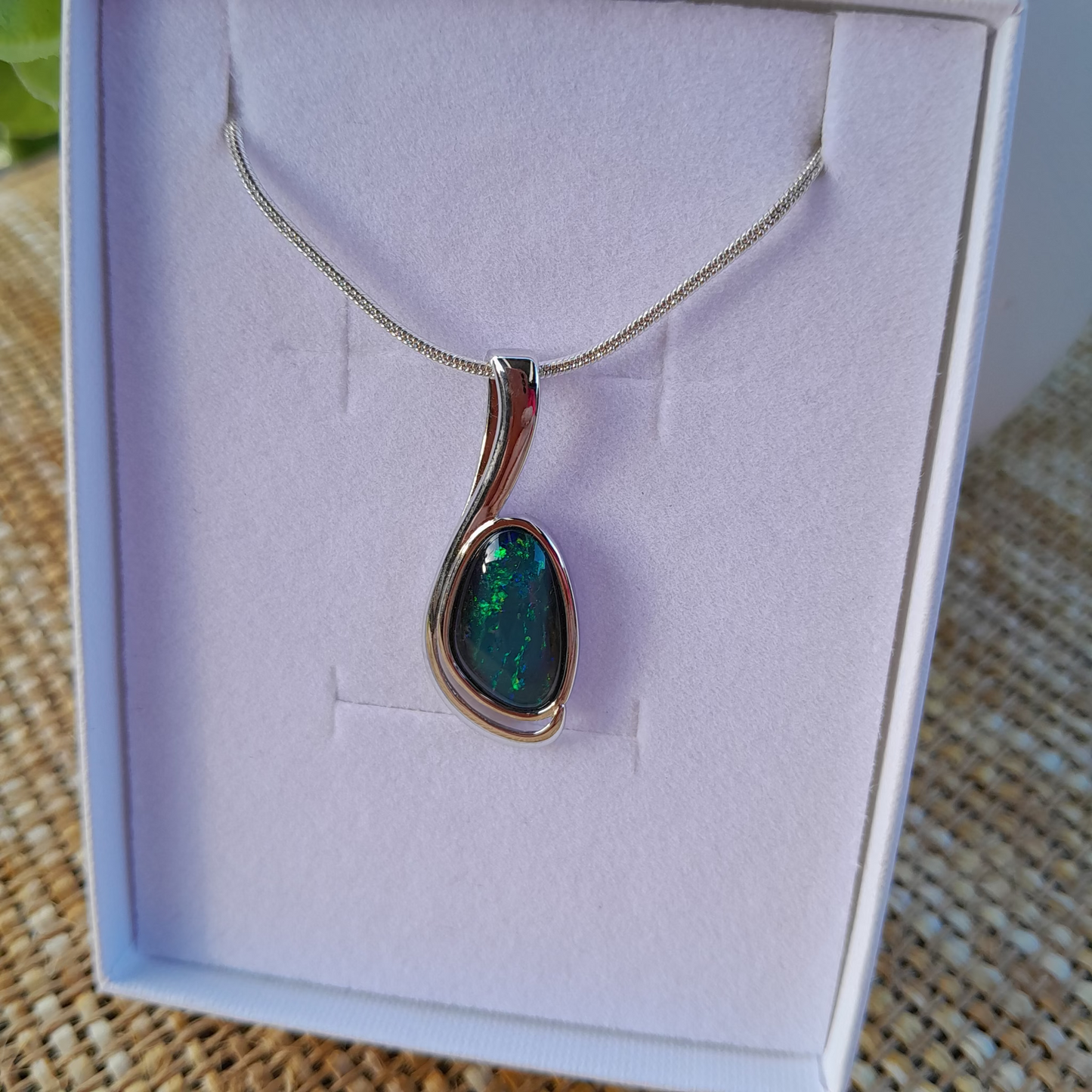 ✨ Coober Pedy Australian Opal Pendant ✨ Spiritual Energy Necklace