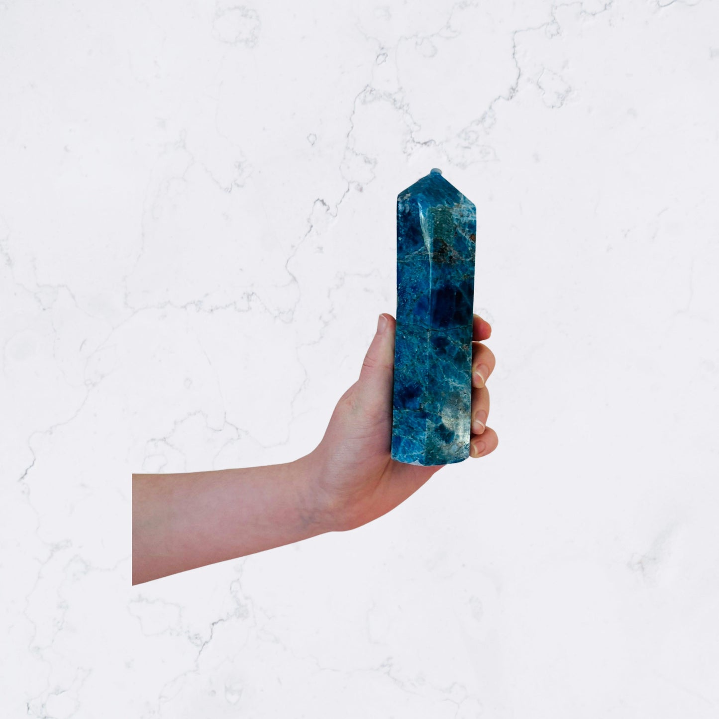 Blue Apatite Crystal Tower - Enchant & Delight