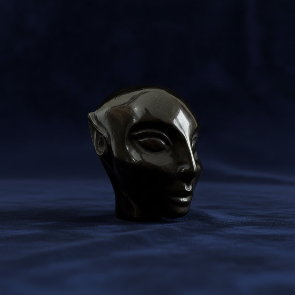 Golden Sheen Obsidian Avatar Carving – Protection & Manifestation