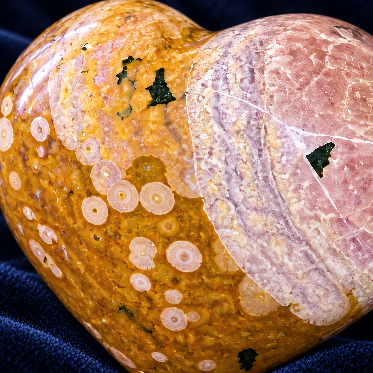 Ocean Jasper Heart | The Enchanted Heart
