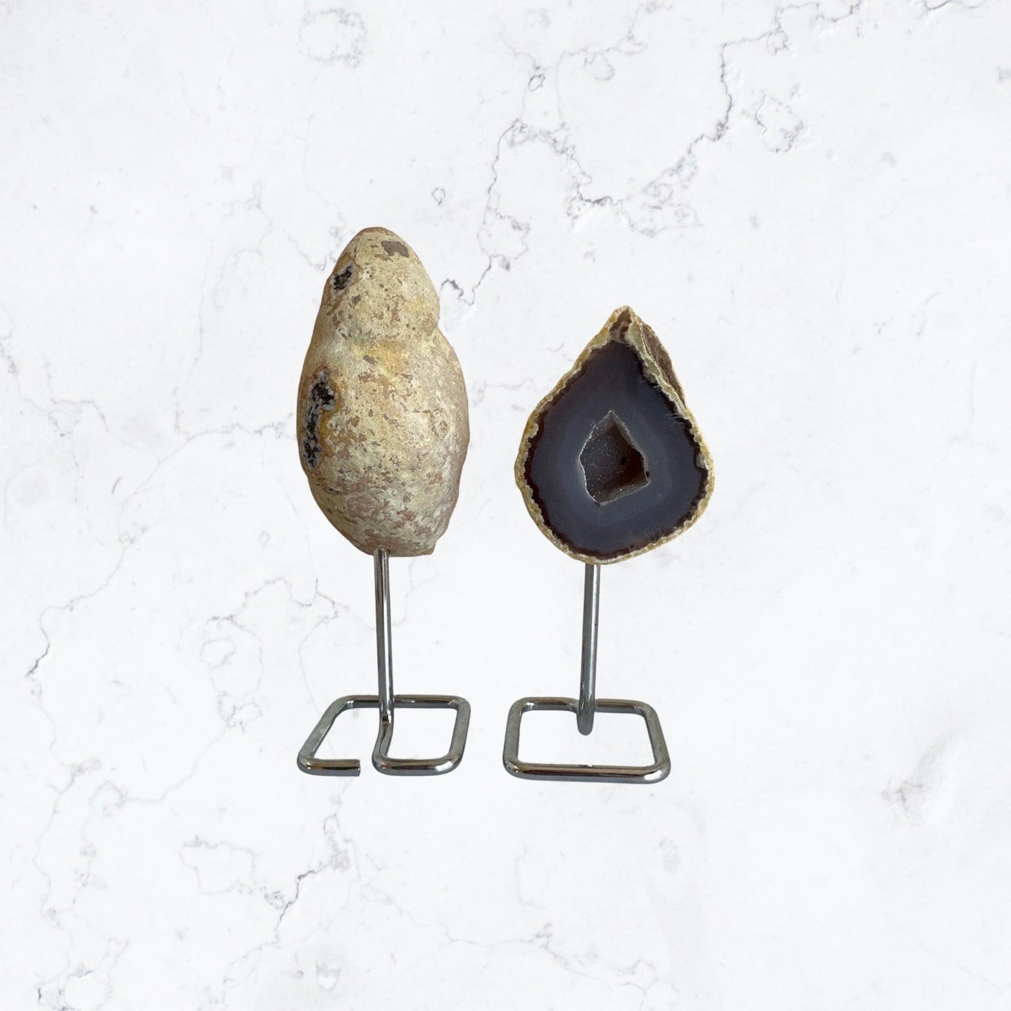 Agate Geode on Metal Stand - Enchant & Delight