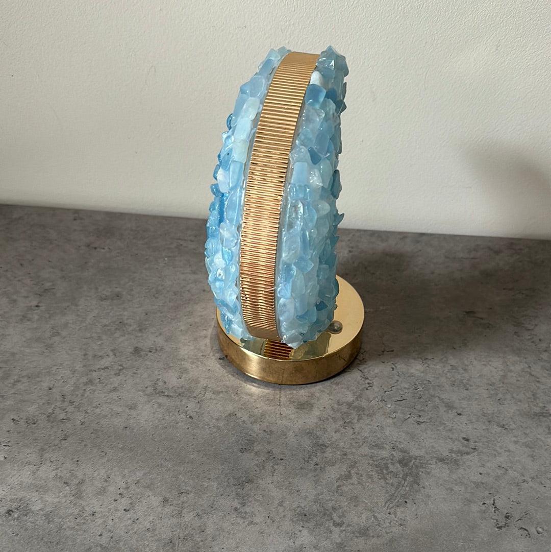 Aquamarine crescent moon - Enchant & Delight