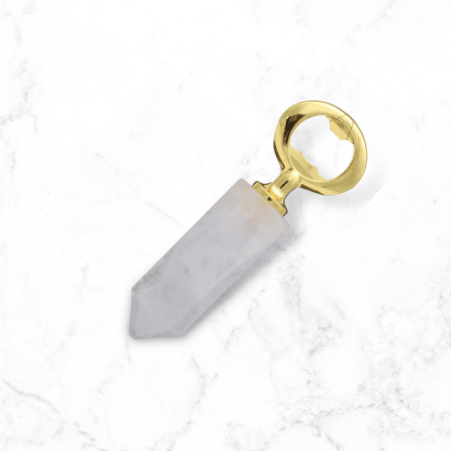 Crystal Bottle Opener - Clear Quartz - Enchant & Delight