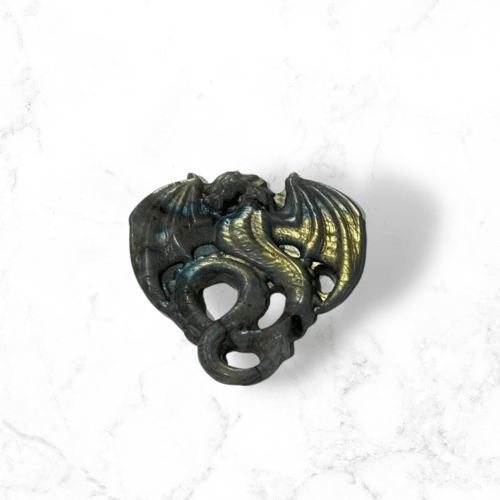 Labradorite Dragon Crystal Carving - Enchant & Delight