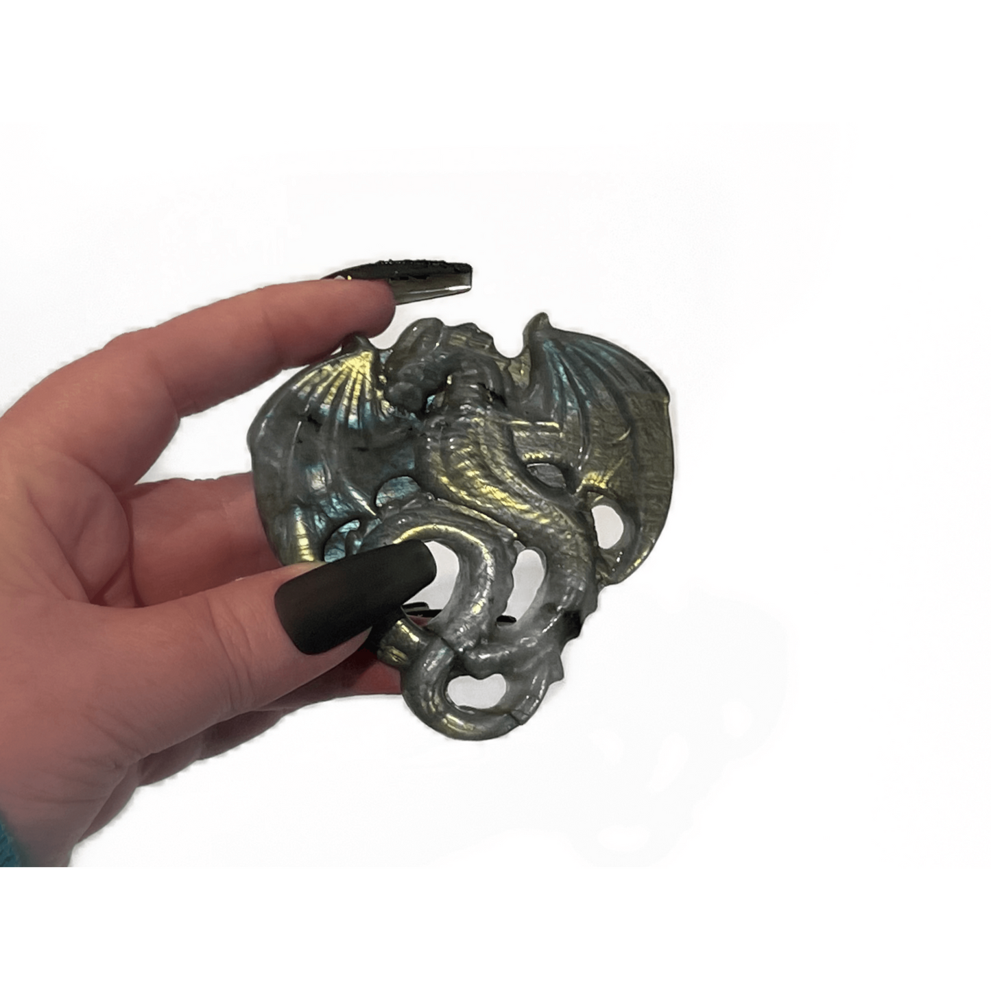 Labradorite Dragon Crystal Carving - Enchant & Delight