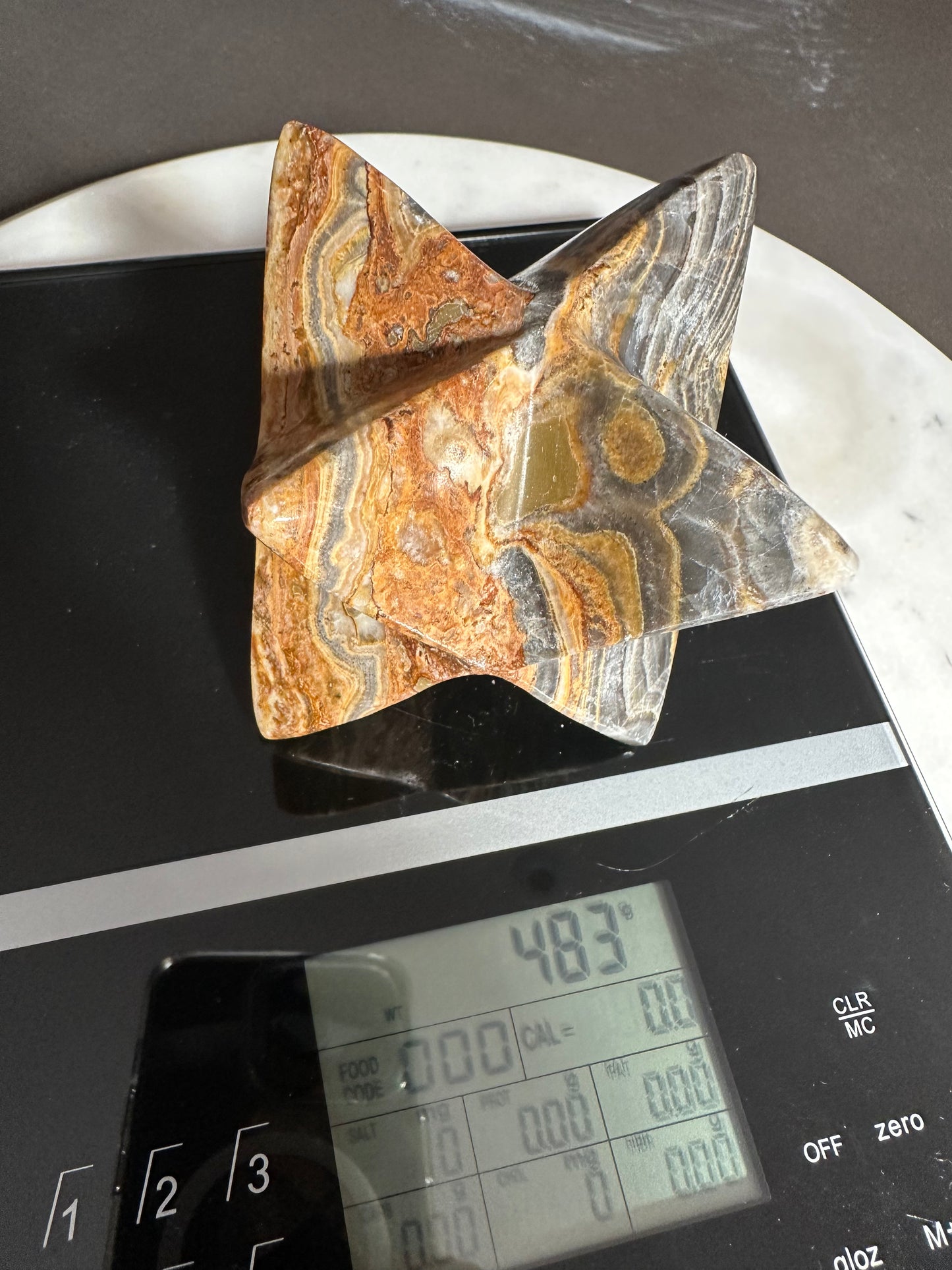 Merkaba Crystal Agate Carving - Enchant & Delight