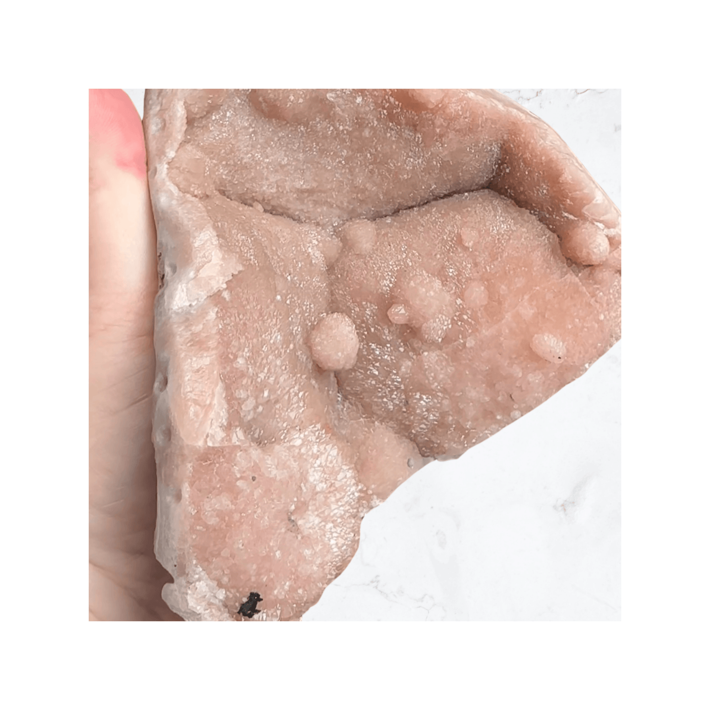 Pink Amethyst hand carved Freeform - Enchant & Delight