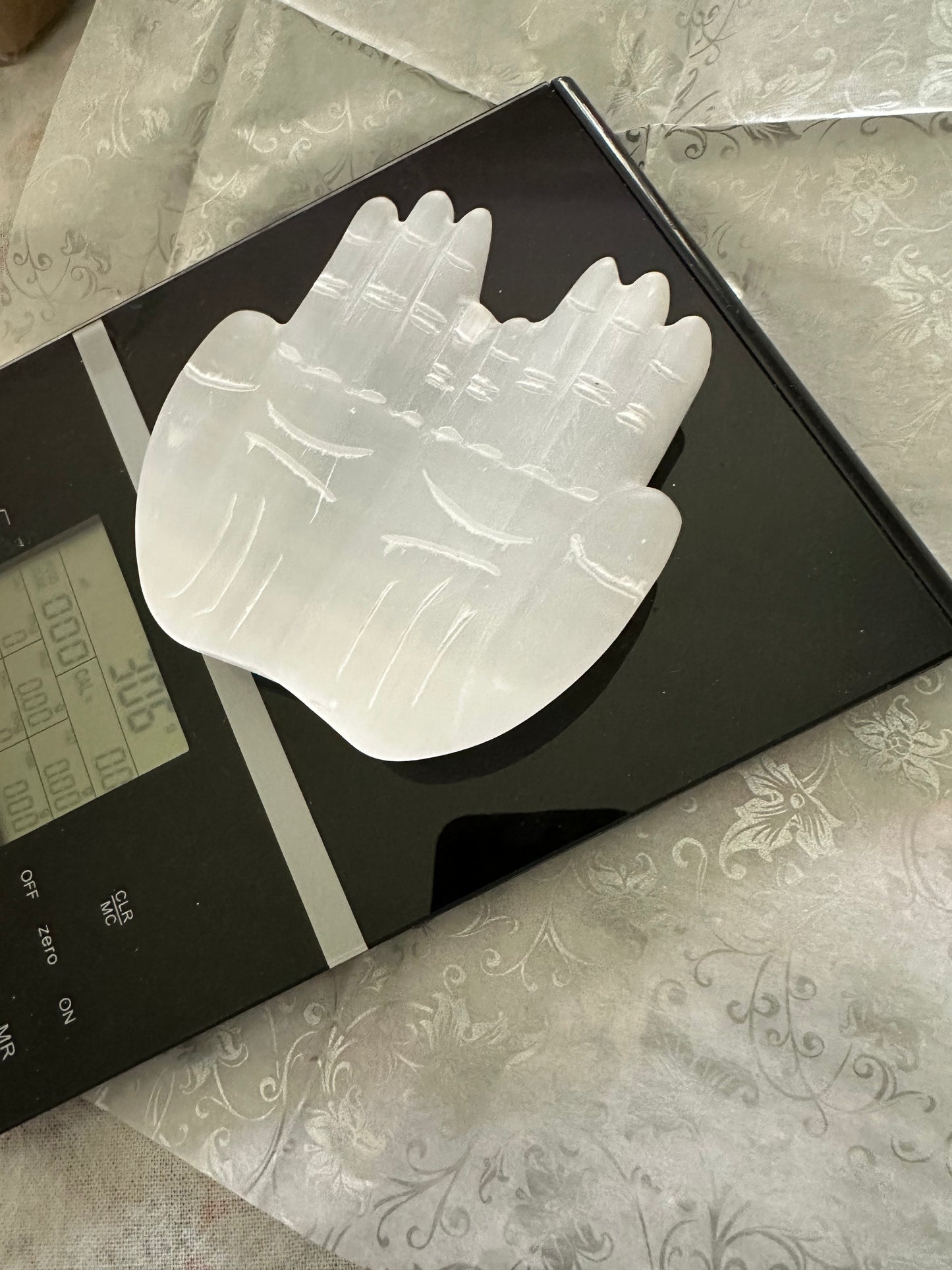 Selenite Hands Carving - Enchant & Delight