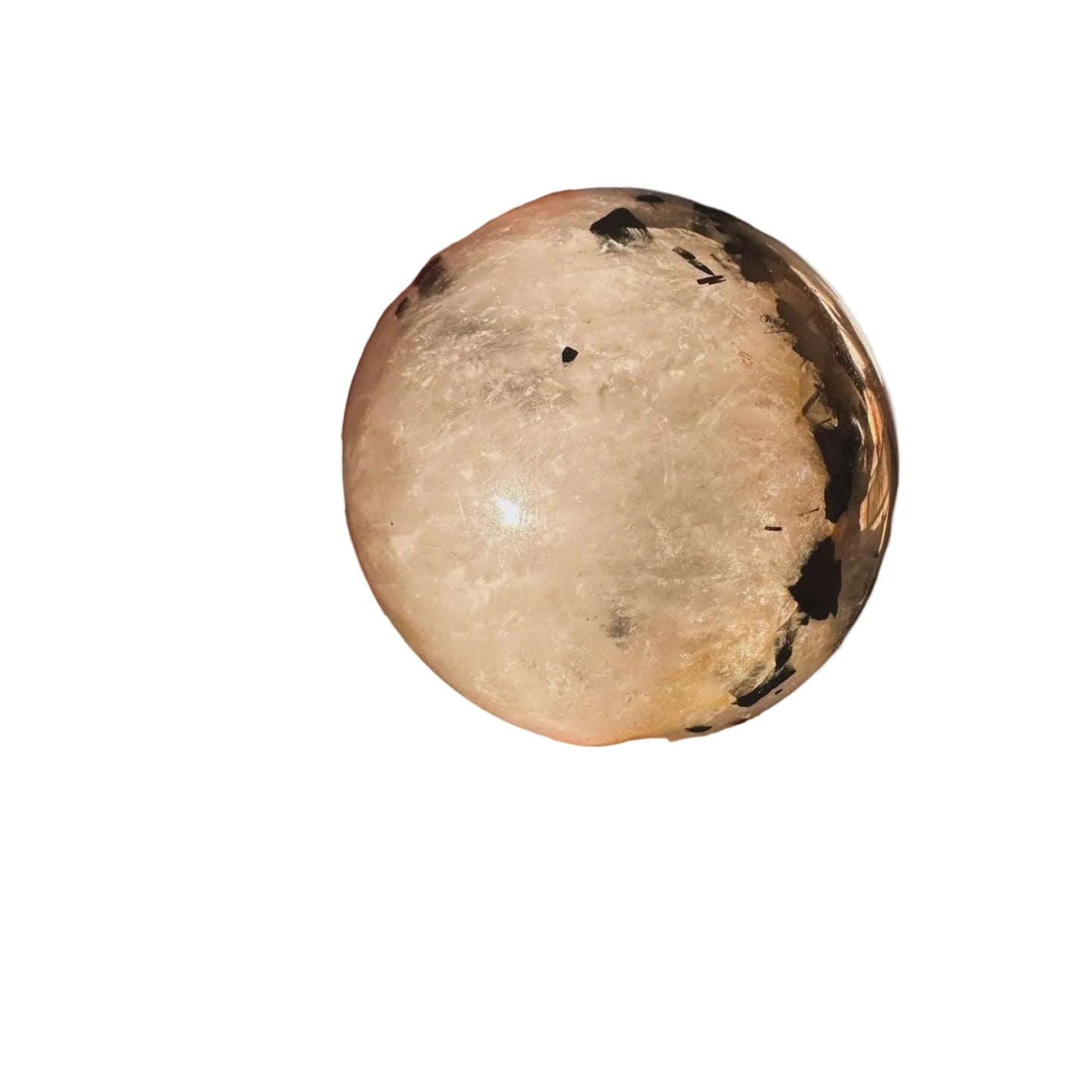 Tourmalinated Quartz Sphere - Enchant & Delight