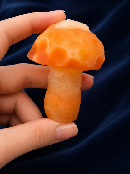 Gobi Agate Mushroom with Natural Druzy