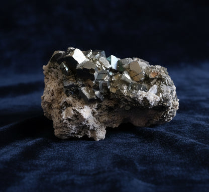 Pyrite Cluster on Matrix — Stone of Protection, Power & Abundance