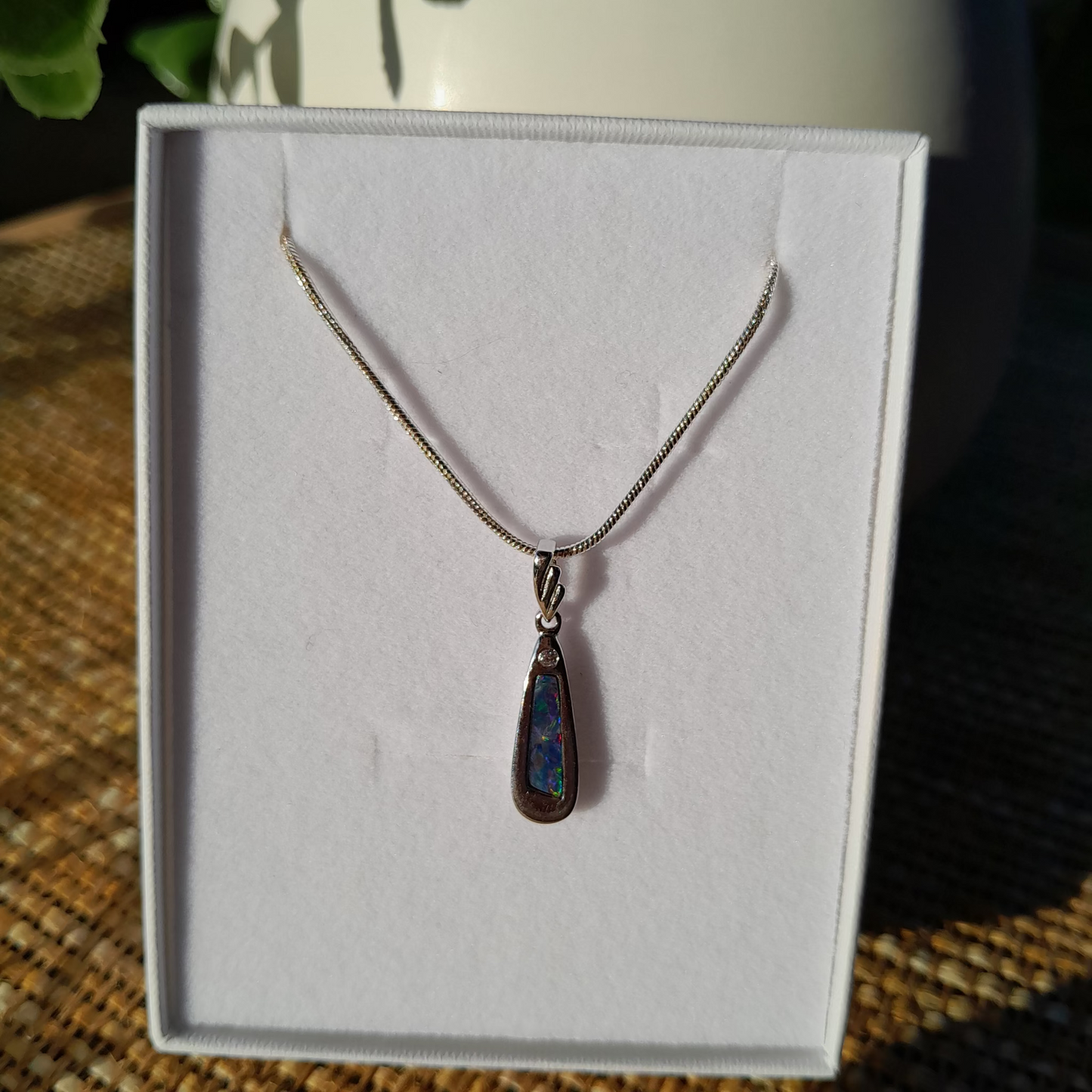 ✨ Natural Australian Fire Opal Pendant – Coober Pedy