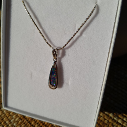✨ Natural Australian Fire Opal Pendant – Coober Pedy