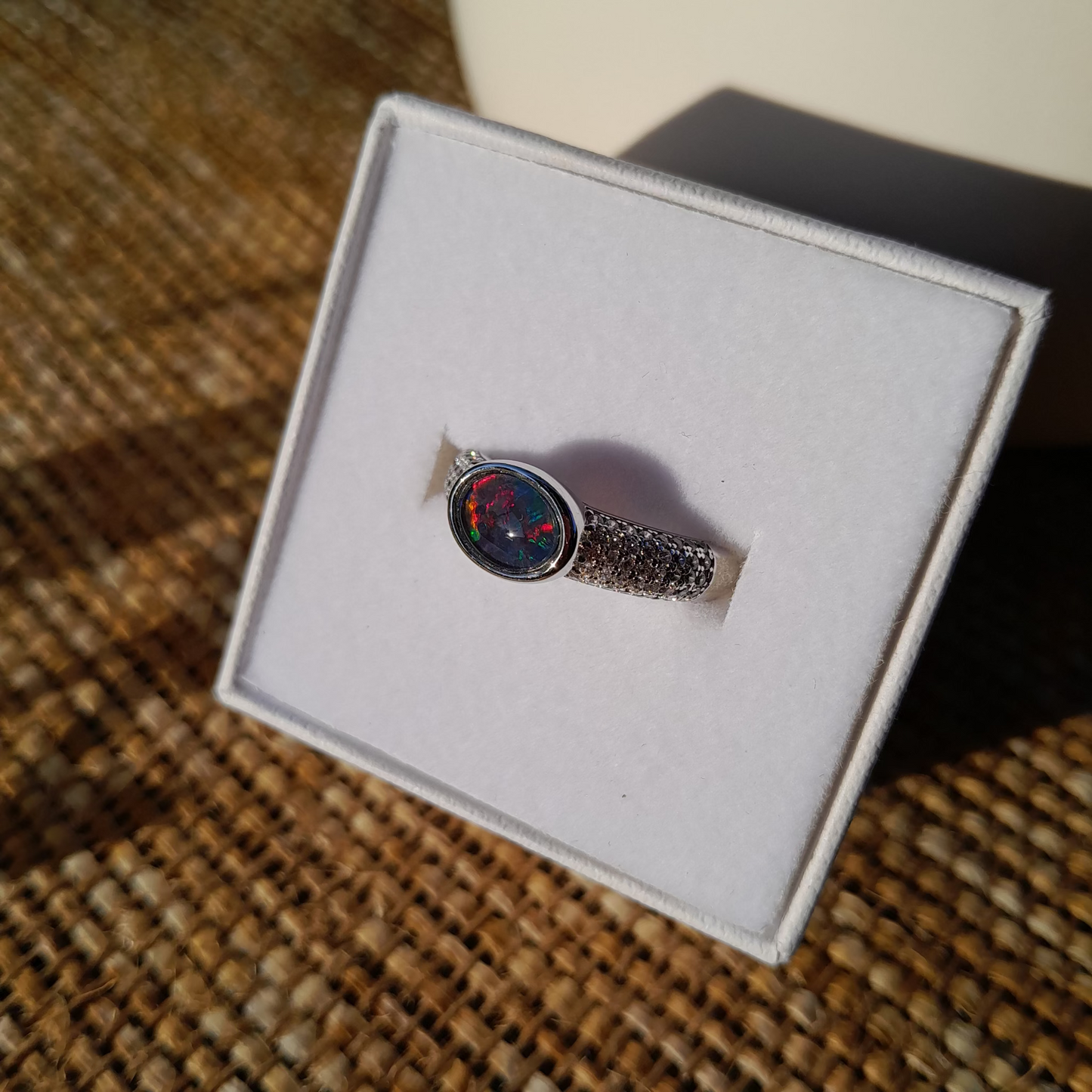 ✨Coober Pedy Australia ~ Mystic Fire Opal Ring ✨Size 7 / N