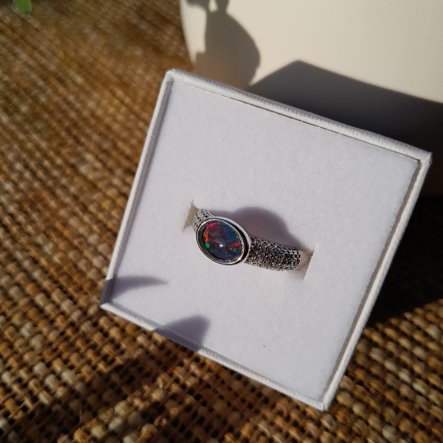 ✨Coober Pedy Australia ~ Mystic Fire Opal Ring ✨Size 7 / N