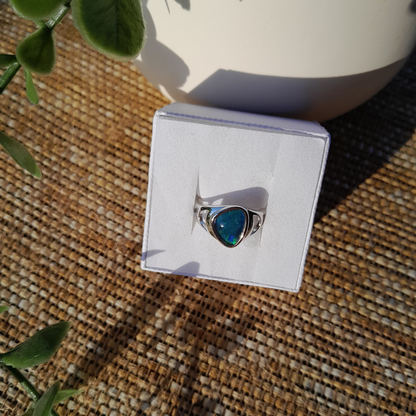✨ Ocean Fire Opal Ring Coober Pedy ~ Australia ✨ Size 8.5