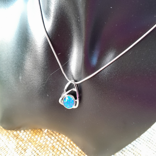 ✨ Celestial Flow Coober Pedy Australian Opal Necklace ~ Energy, Intuition & Inner Harmony