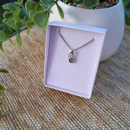 ✨ Mystic Fire Opal Pendant Necklace ~ Coober Pedy Australian  Spiritual Energy Talisman