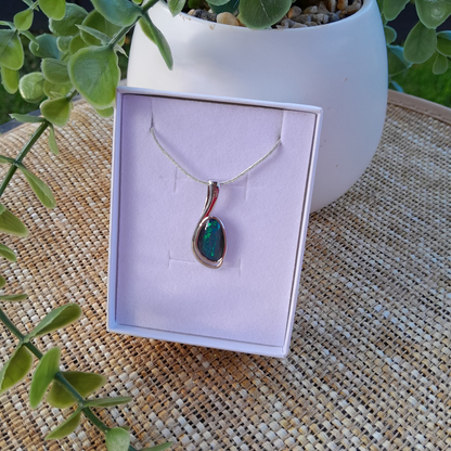 ✨ Coober Pedy Australian Opal Pendant  ✨  Spiritual Energy Necklace