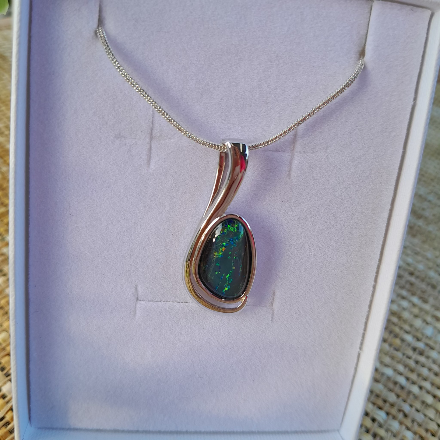 ✨ Coober Pedy Australian Opal Pendant  ✨  Spiritual Energy Necklace