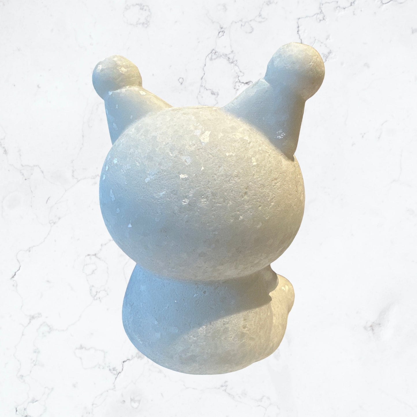 💎 Adorable White Jade Kuromi Carving – Harmony & Protection Crystal