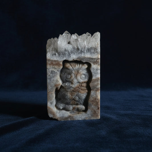 Owl Crystal Cave Display