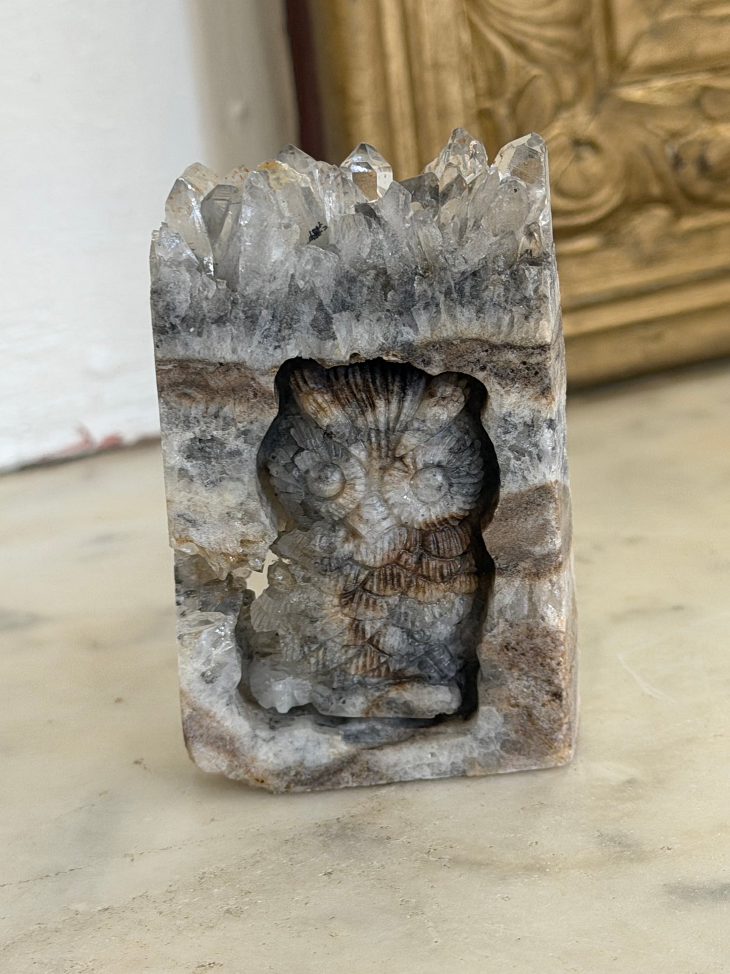 Owl Crystal Cave Display