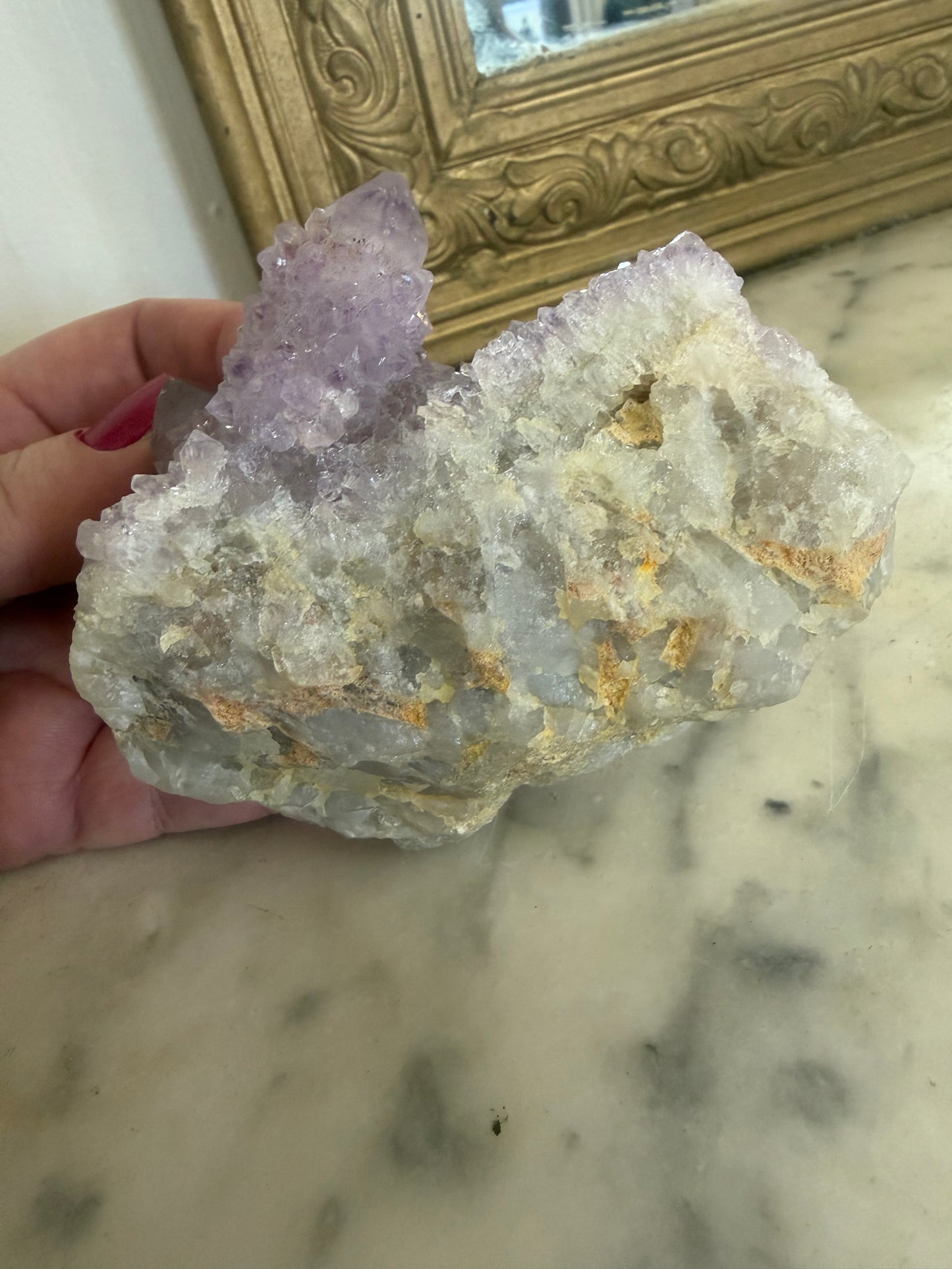 Amethyst Spirit Quartz Cluster – Natural Formation
