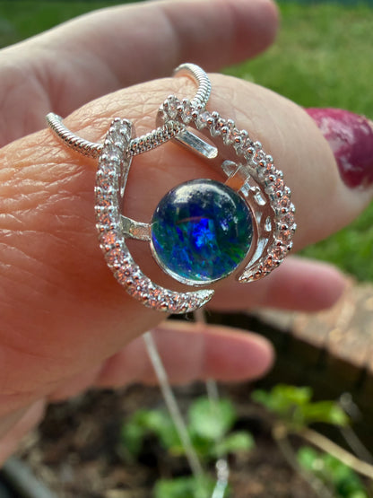 Opal No. 7 — Eclipse Bloom Pendant