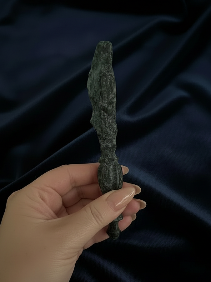 ✨ Larvikite Mystic Mirror Carving ✨