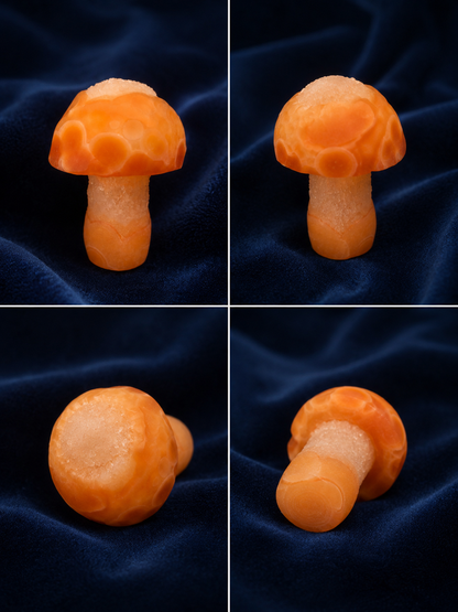 Gobi Agate Mushroom with Natural Druzy