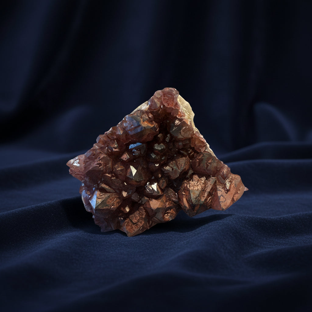 Red Hematoid Quartz Cluster