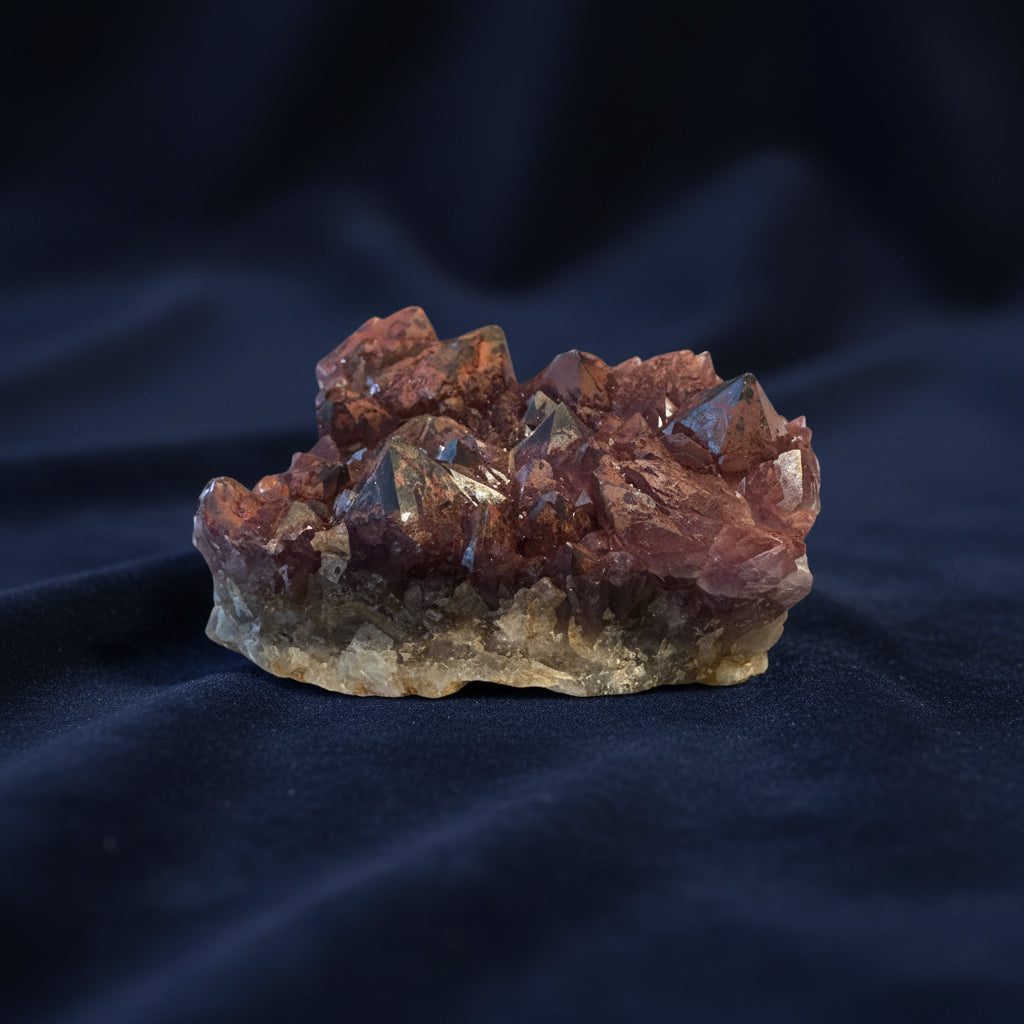 Red Hematoid Quartz Cluster