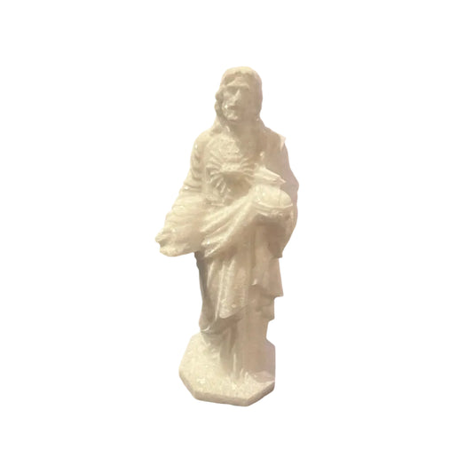 Sacred Heart  Energy for Peace, Faith & Inner Strength White Jade