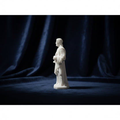 Sacred Heart Carving – White Jade