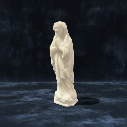 White Jade Madonna Carving
