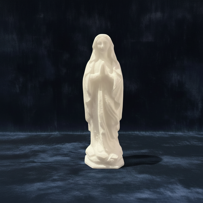White Jade Madonna Carving