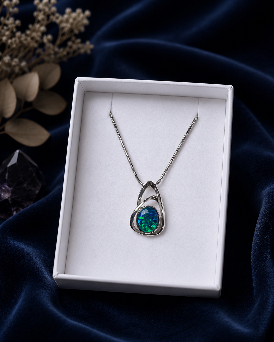 Opal No. 17 — Coober Pedy Celestial Flow Necklace ✨