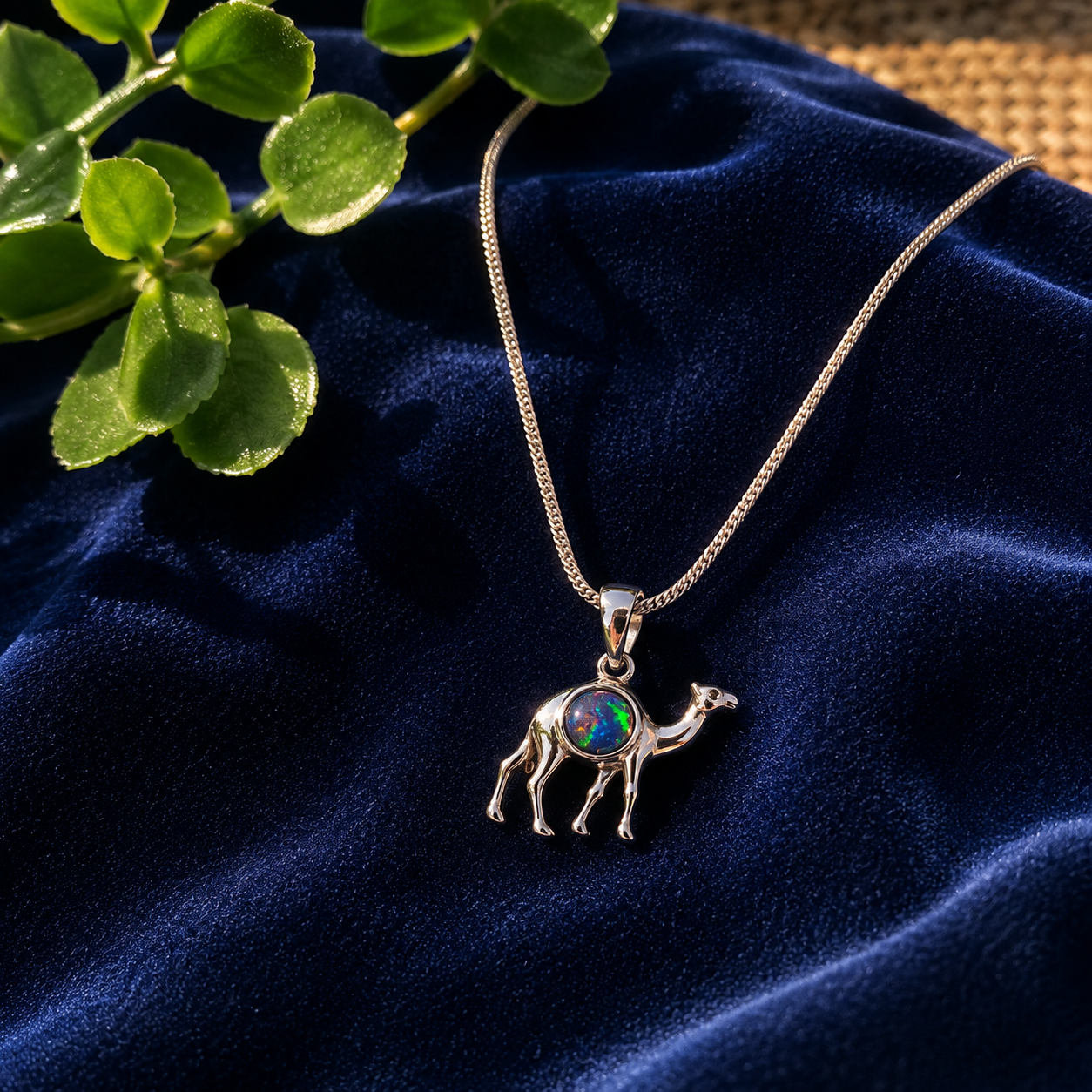 Opal No. 12 — Coober Pedy Desert Spirit Camel Pendant ✨