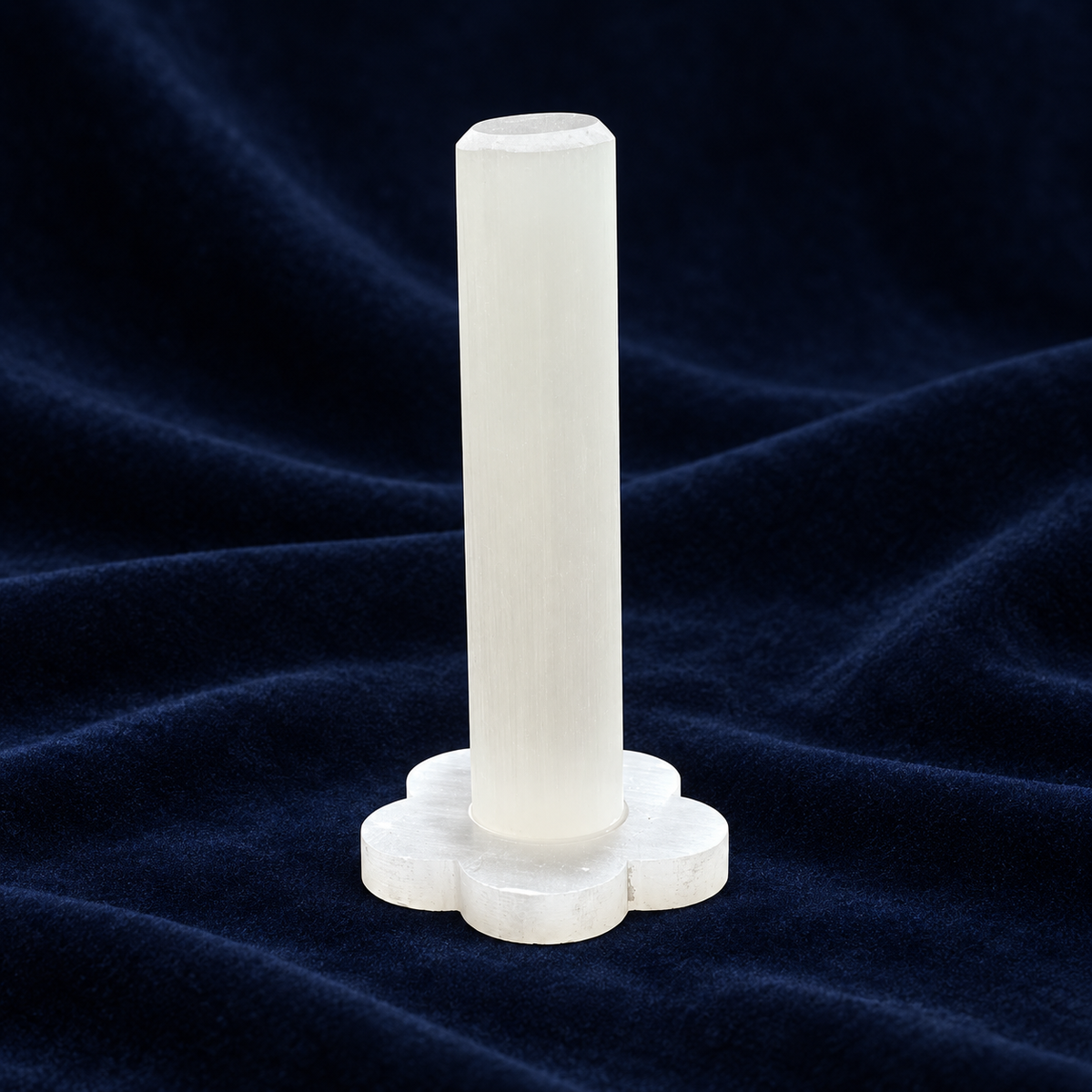 Celestial Selenite Bracelet Charging Stand – 20 cm
