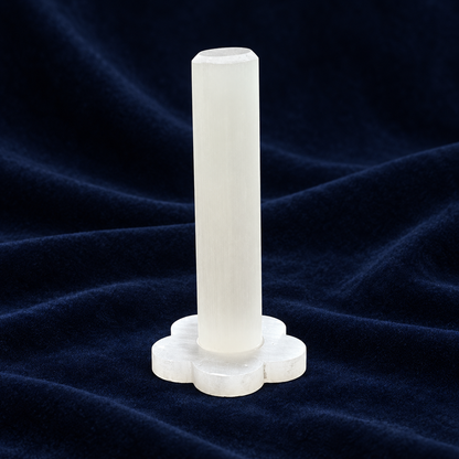 Celestial Selenite Bracelet Charging Stand – 20 cm