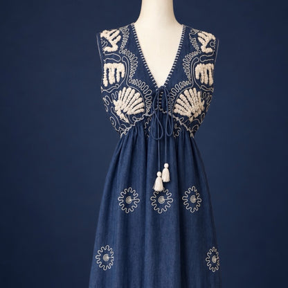 Midnight Bloom Maxi Dress