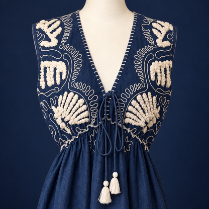 Midnight Bloom Maxi Dress