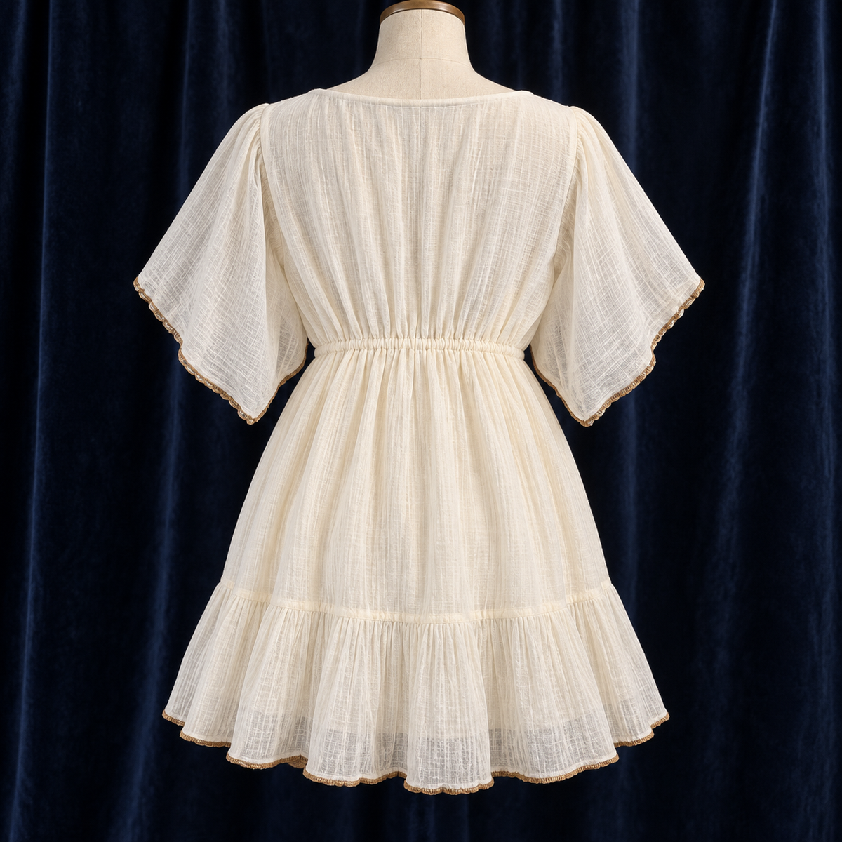 The Elara Embroidered Cotton Dress