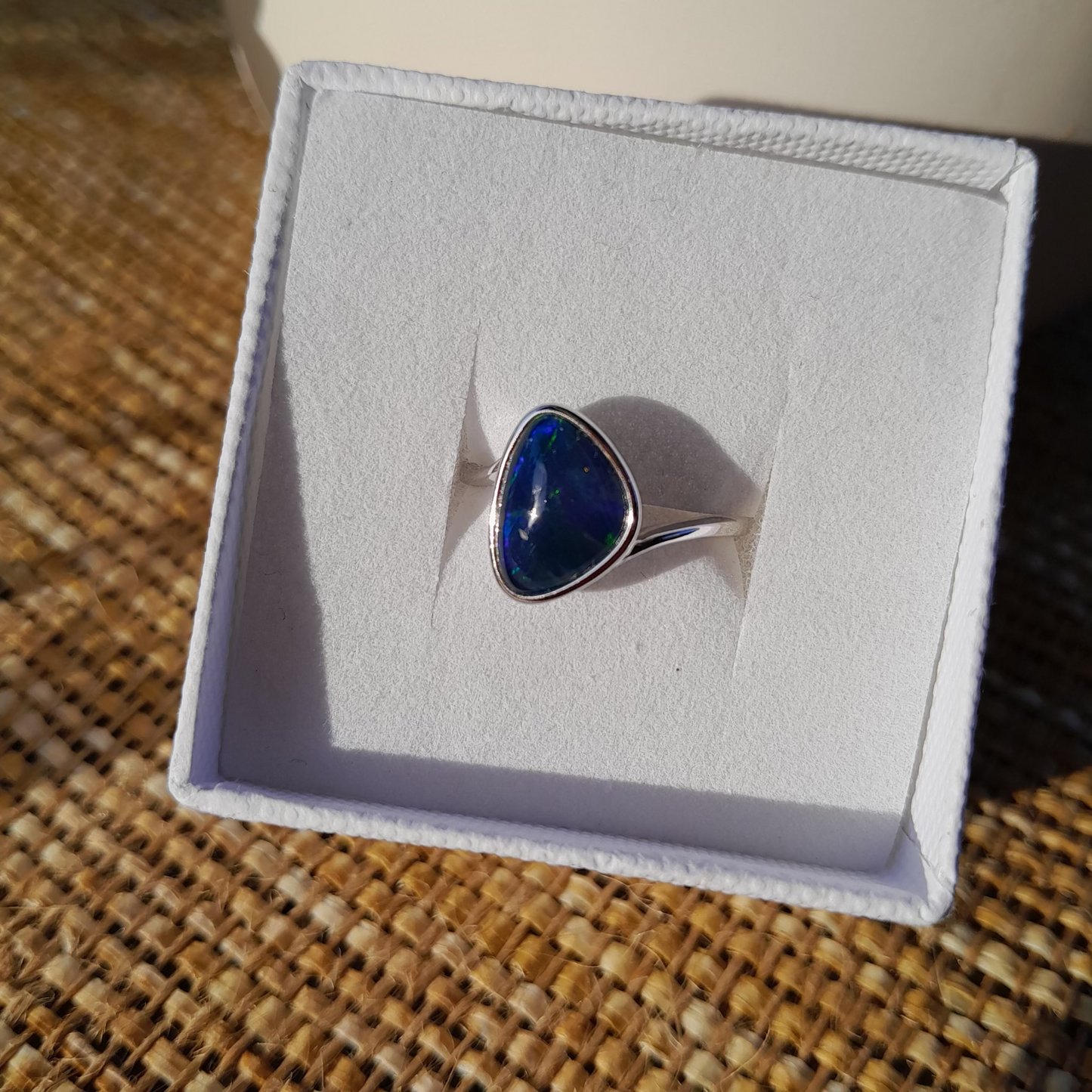 Opal No. 5 Ocean Veil Opal Ring • Size N /7 ✨