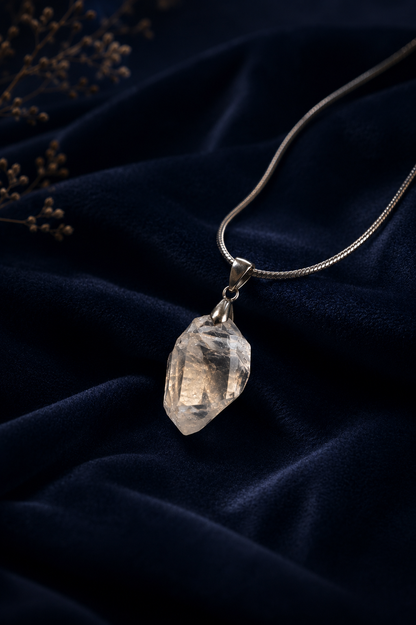 Herkimer Diamond Crystal pendant