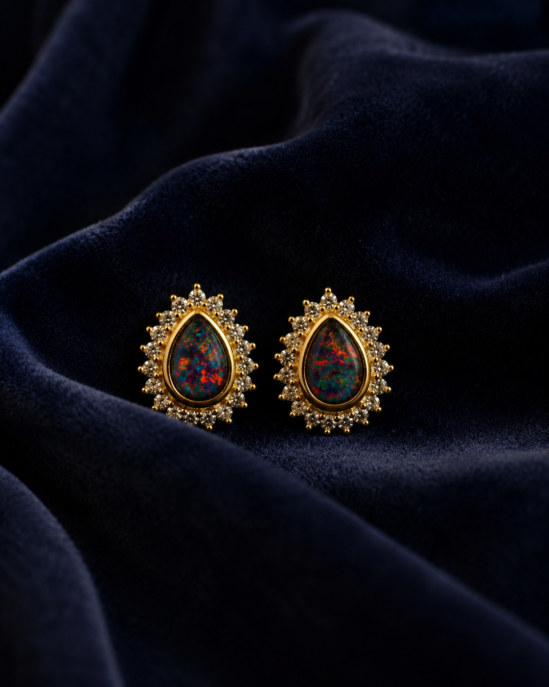 Opal No. 12 – Enchanted Aurora | Coober Pedy Australian Opal Earrings