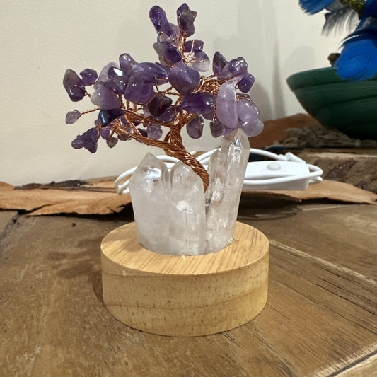 Amethyst Quartz Tree USB Lamp - Enchant & Delight