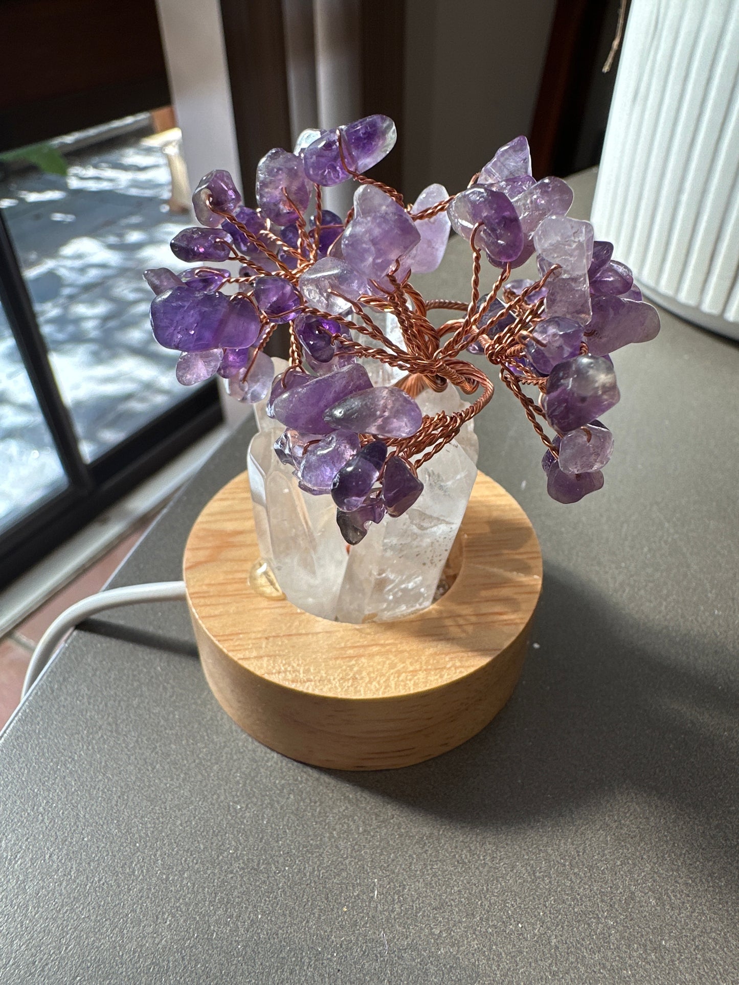 Amethyst Quartz Tree USB Lamp - Enchant & Delight